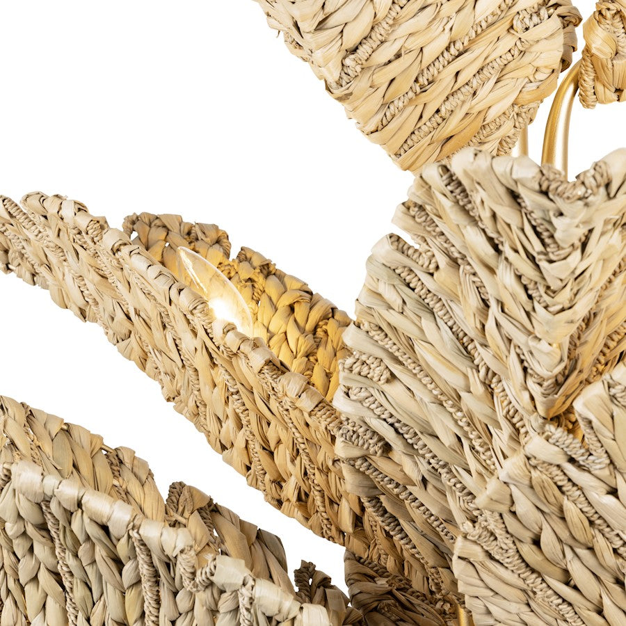 9-Light Chandelier, Gold