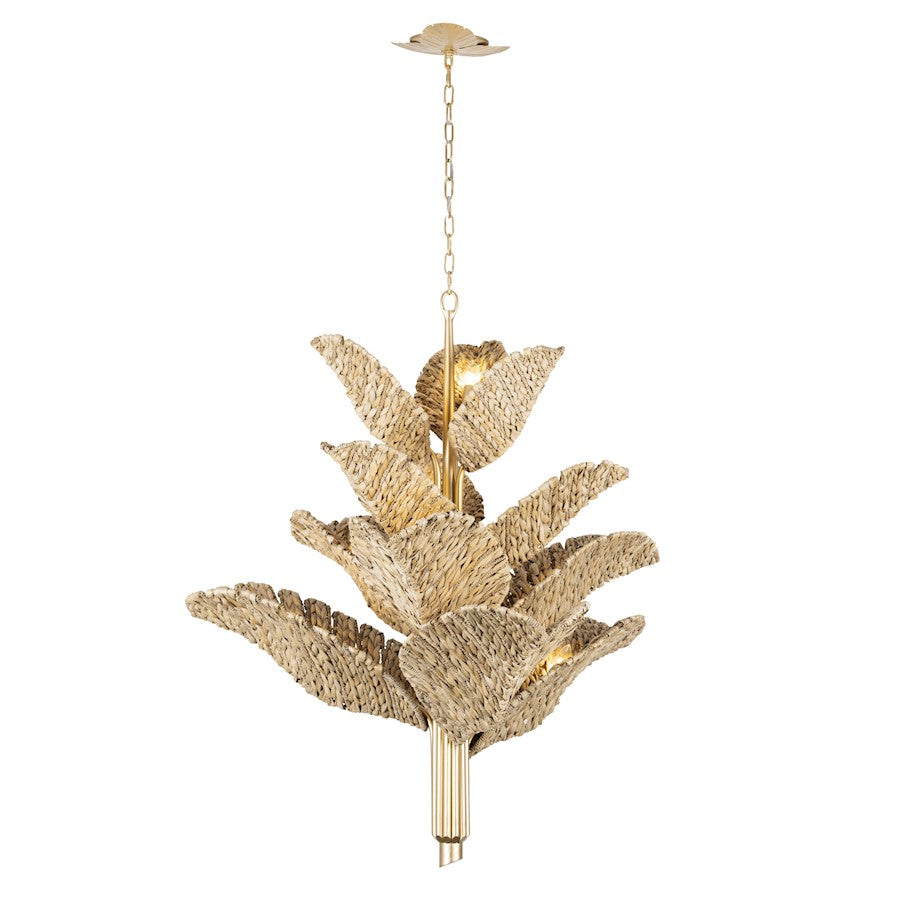 12-Light Chandelier, Gold