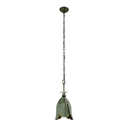 1 Light Mini Pendant, Banana Leaf