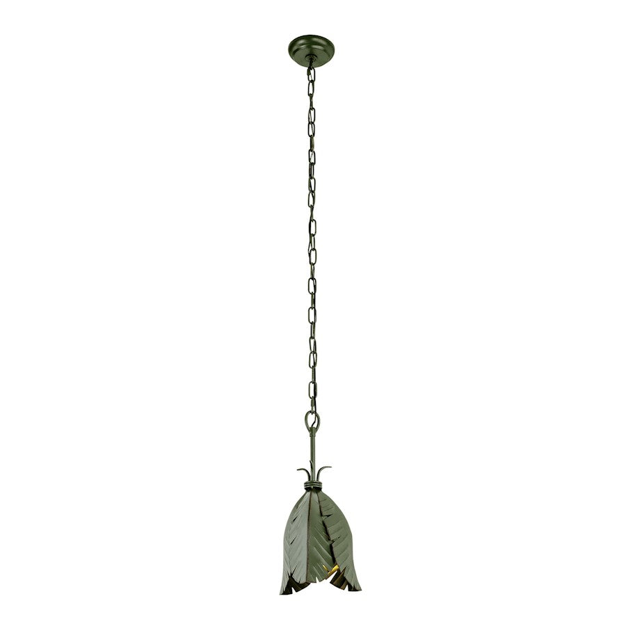 1 Light Mini Pendant, Banana Leaf
