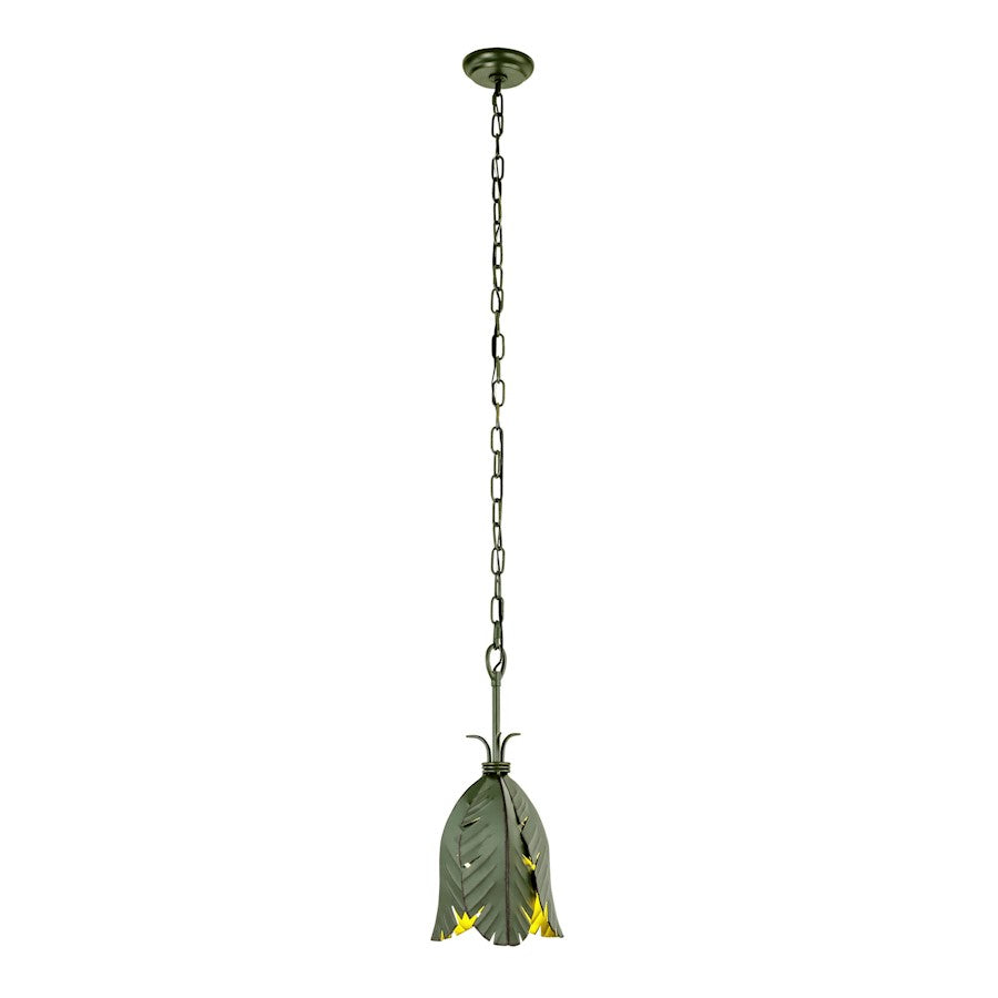 1 Light Mini Pendant, Banana Leaf