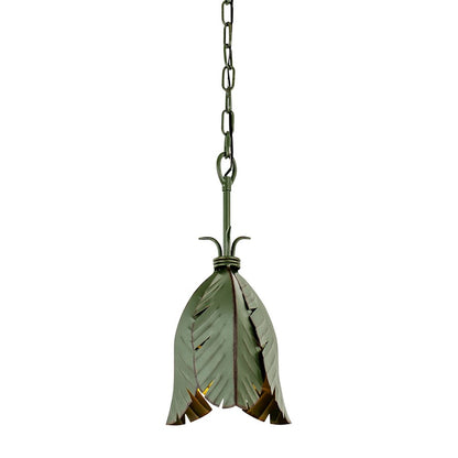 1 Light Mini Pendant, Banana Leaf