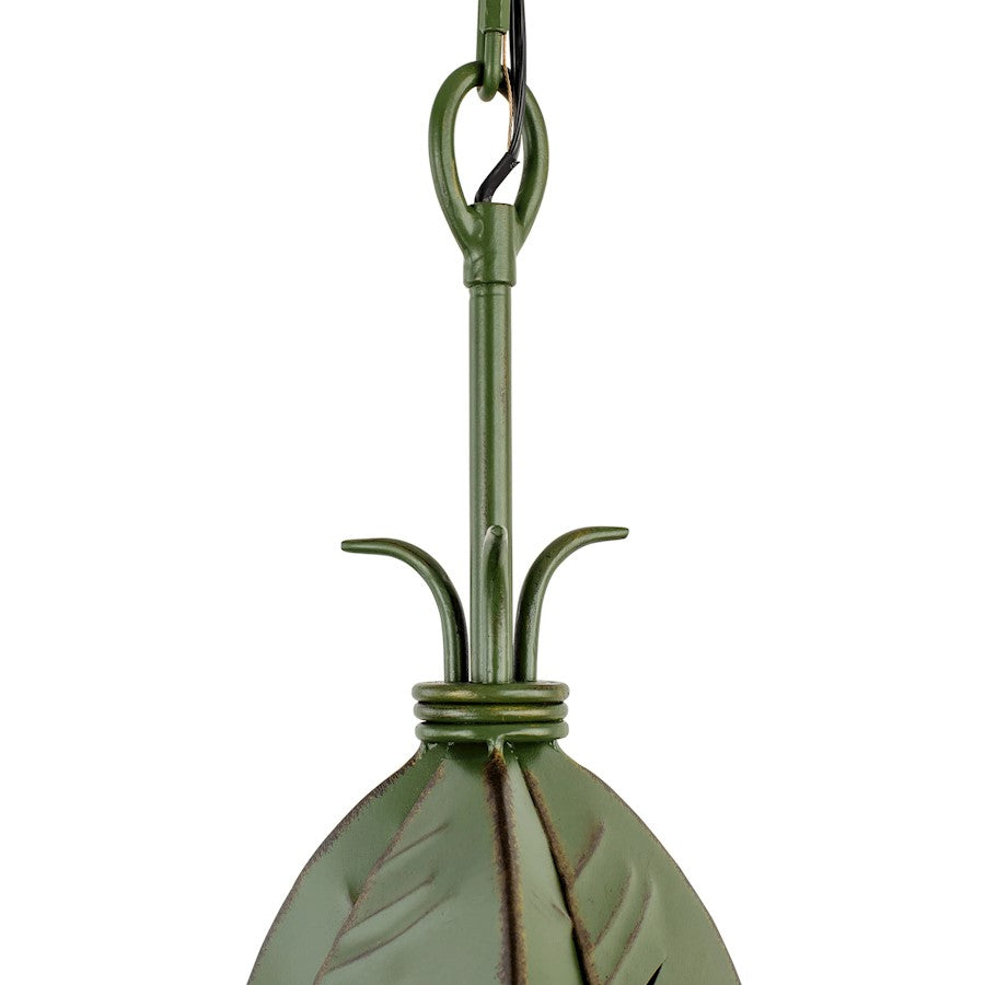 1 Light Mini Pendant, Banana Leaf