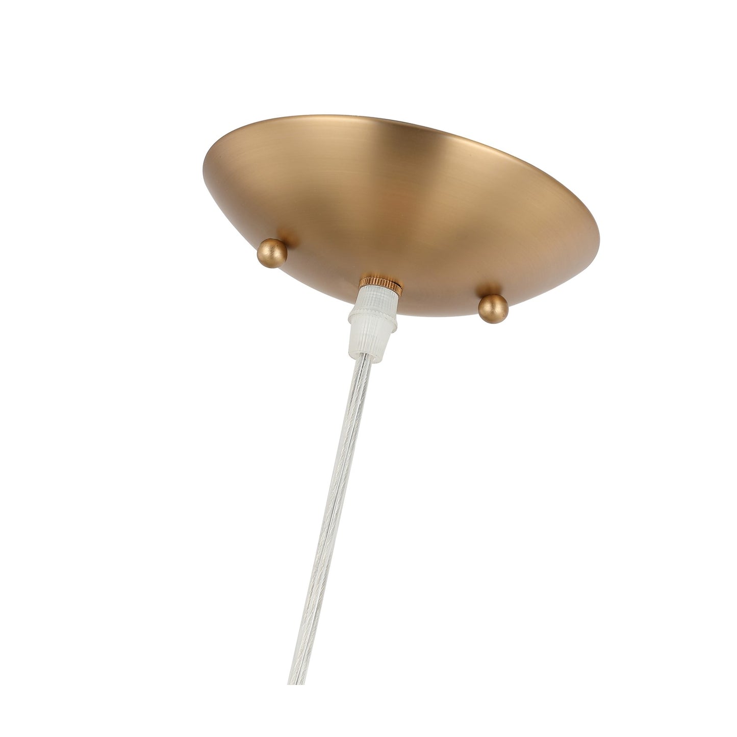 Varaluz Chroman Empire 1 Light Pendant, Satin Gold/Satin Gold