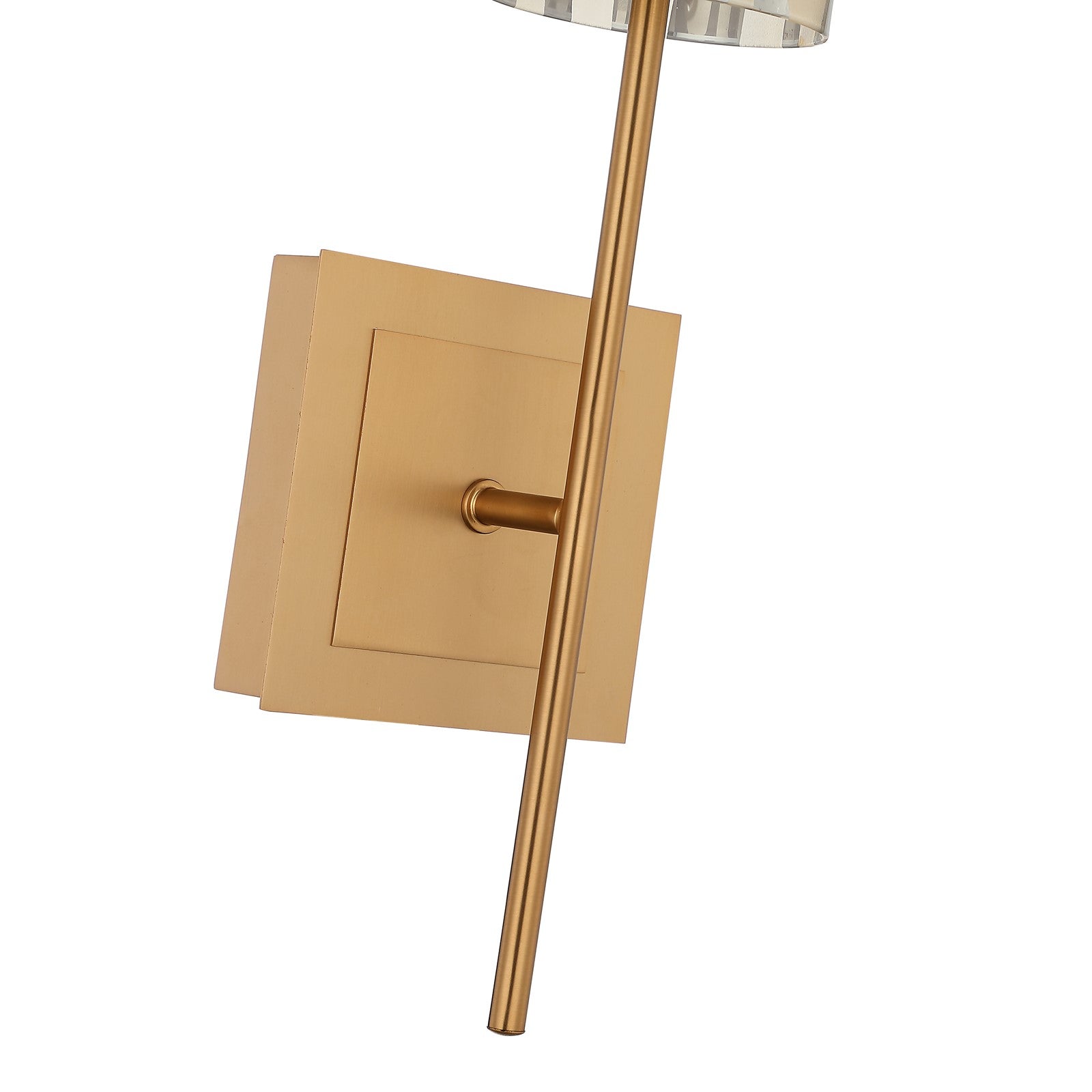 Varaluz Chroman Empire 1 Light Wall Sconce, Satin Gold/Satin Gold