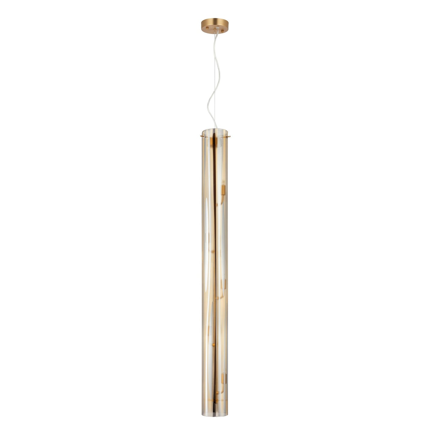 Varaluz Chroman Empire 5 Light Pendant, Satin Gold/Satin Gold