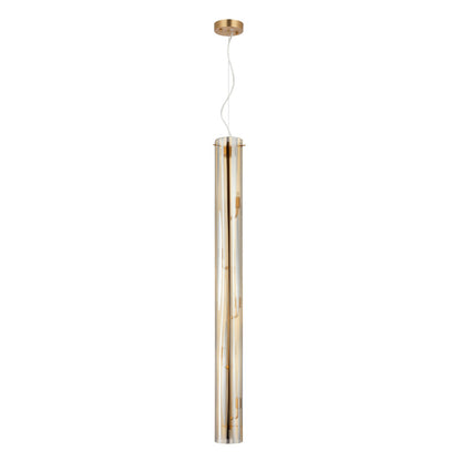 Varaluz Chroman Empire 5 Light Pendant, Satin Gold/Satin Gold