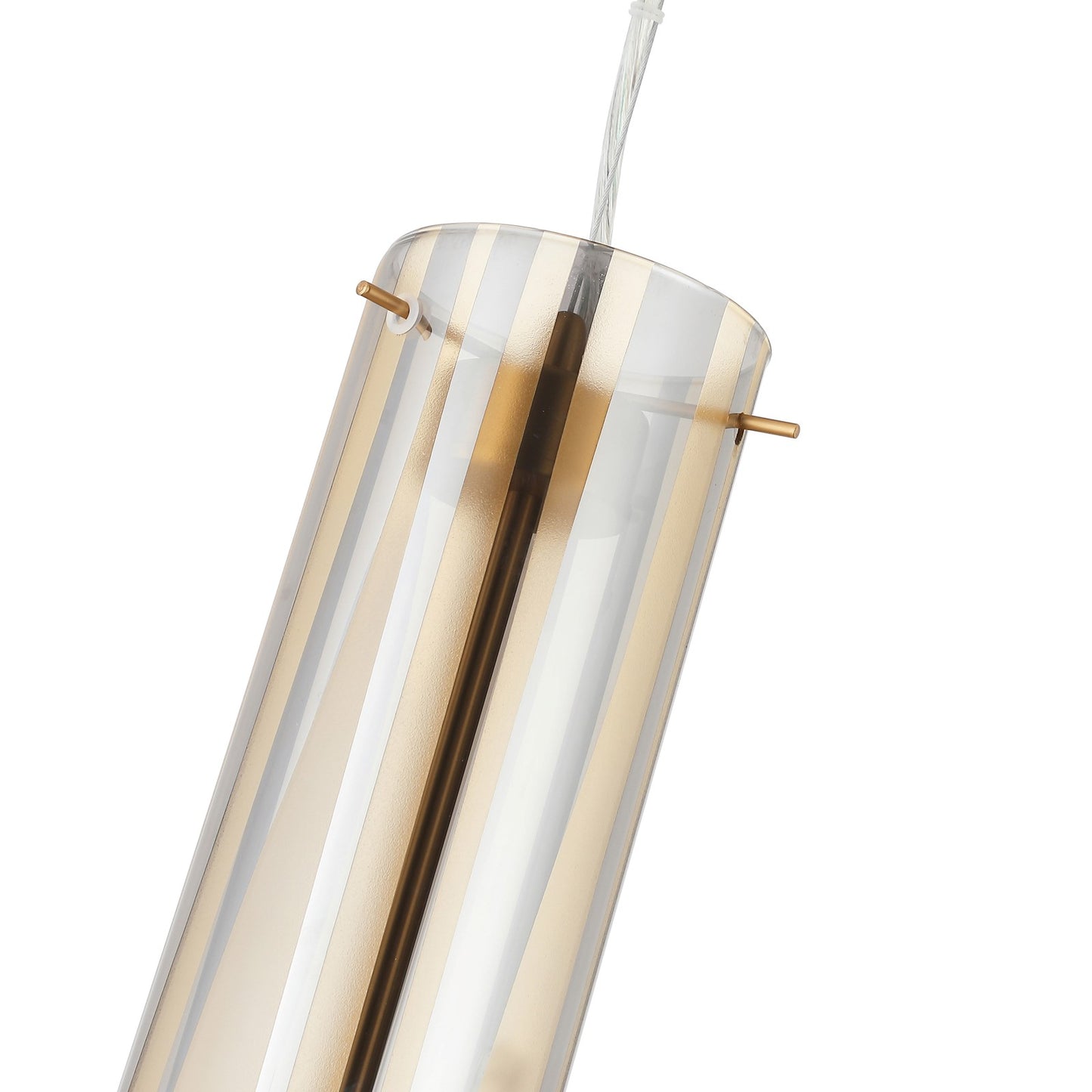 Varaluz Chroman Empire 5 Light Pendant, Satin Gold/Satin Gold