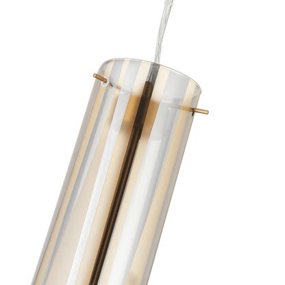 Varaluz Chroman Empire 5 Light Pendant, Satin Gold/Satin Gold