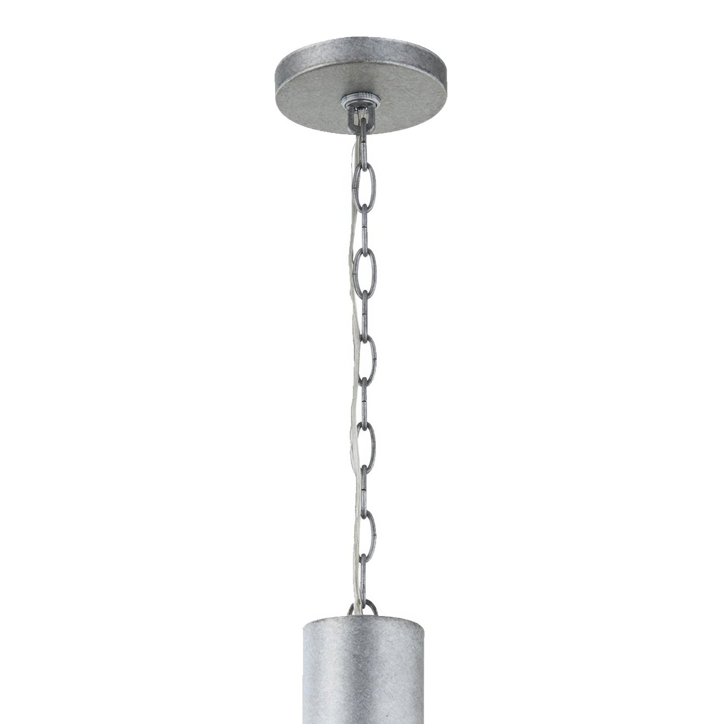 Varaluz Birchton 1Lt Pendant, Weathered Galvanized/Galvanized