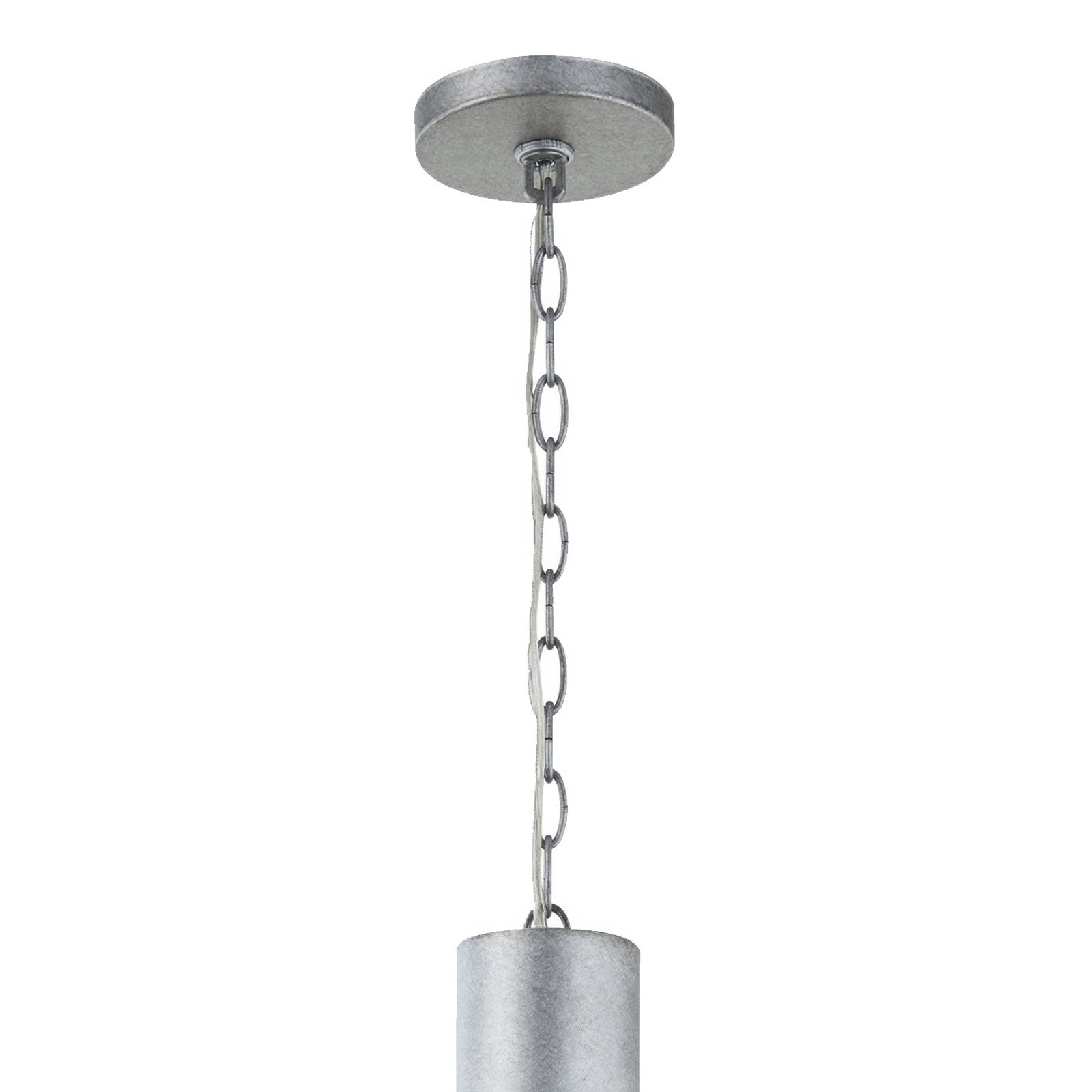 Varaluz Birchton 1Lt Pendant, Weathered Galvanized/Galvanized