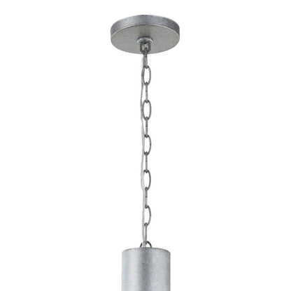 Varaluz Birchton 1Lt Pendant, Weathered Galvanized/Galvanized