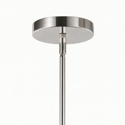 Varaluz Foxwich 1 Light Pendant, Polished Nickel/Clear