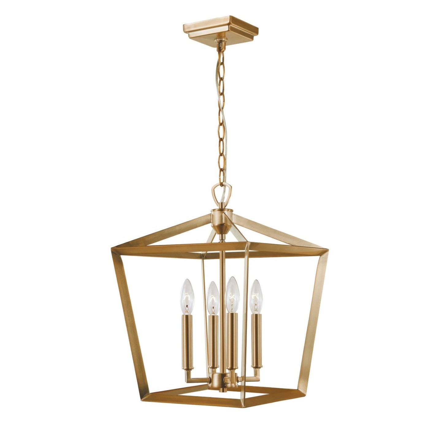 Varaluz York 1 Light Pendant, Brushed Brass