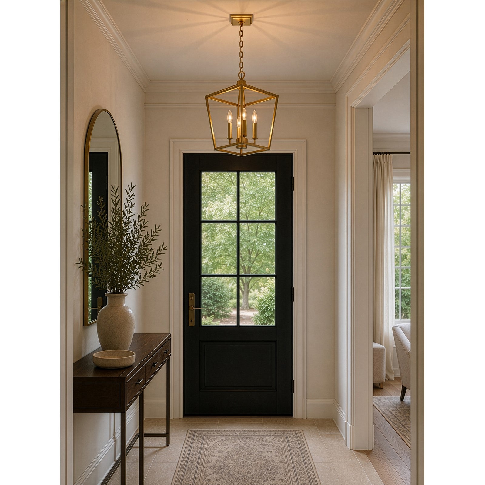 Varaluz York 1 Light Pendant, Brushed Brass