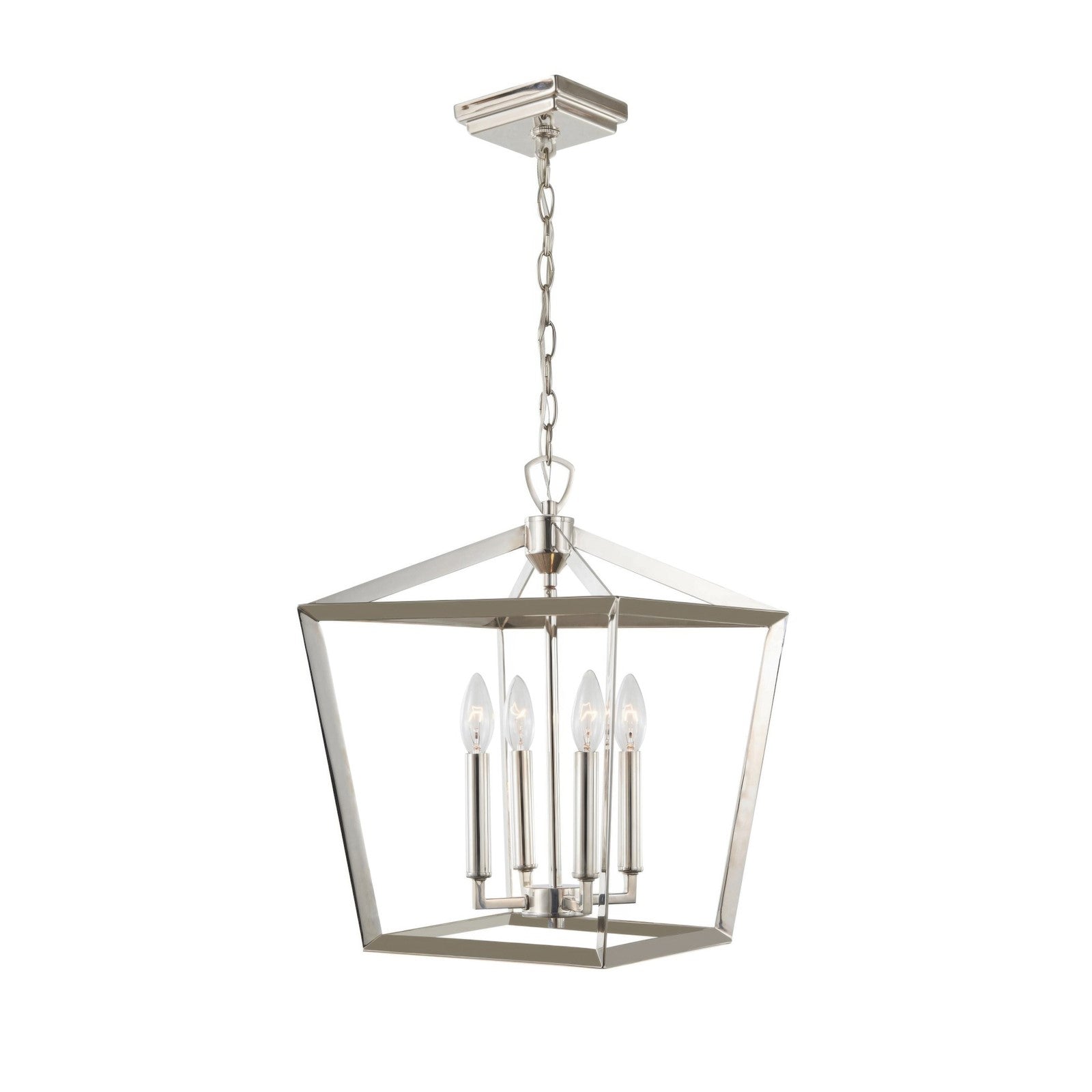 Varaluz York 1 Light Pendant, Polished Nickel