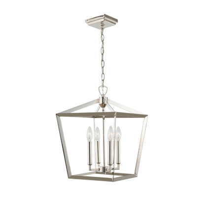 Varaluz York 1 Light Pendant, Polished Nickel