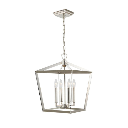 Varaluz York 1 Light Pendant, Polished Nickel