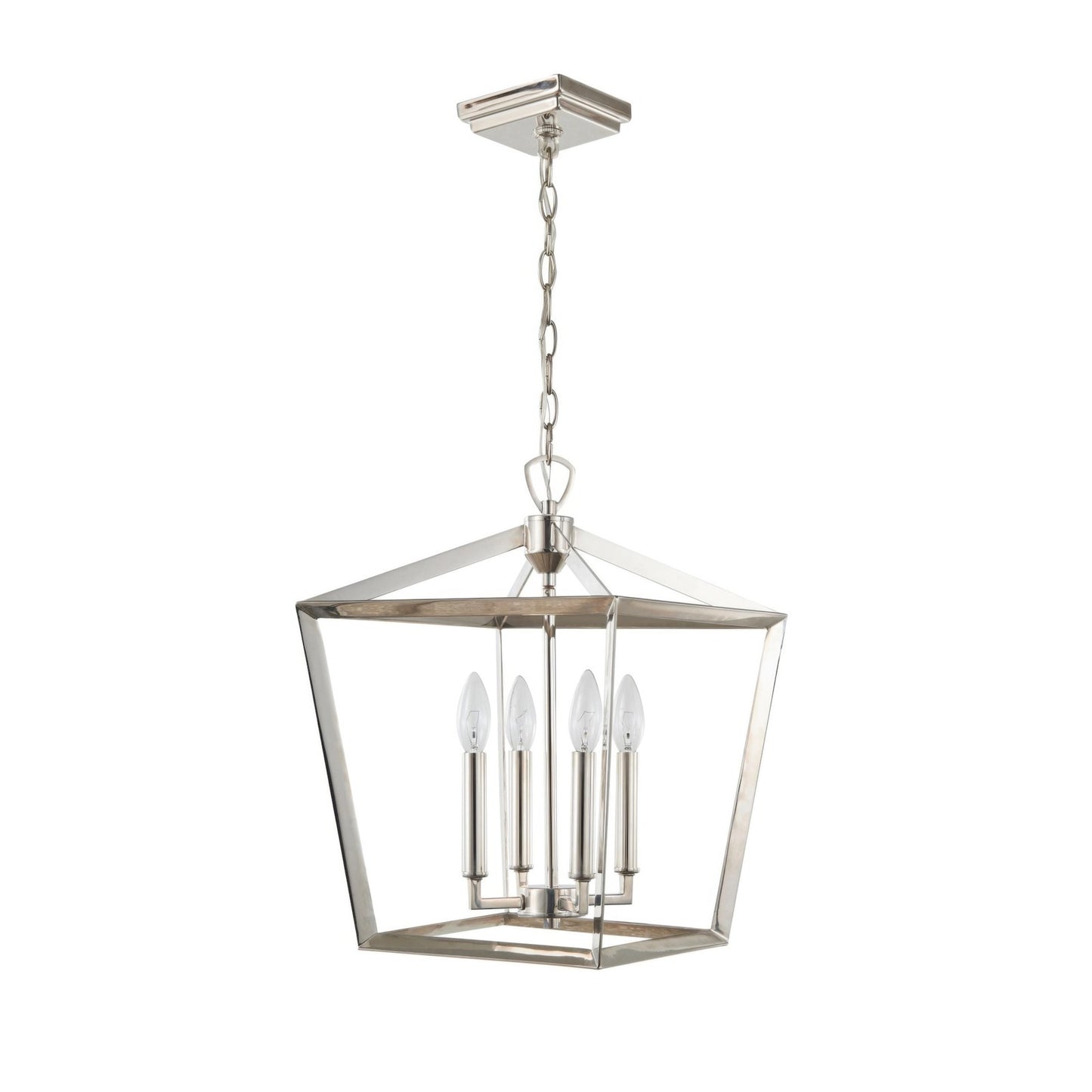 Varaluz York 1 Light Pendant, Polished Nickel