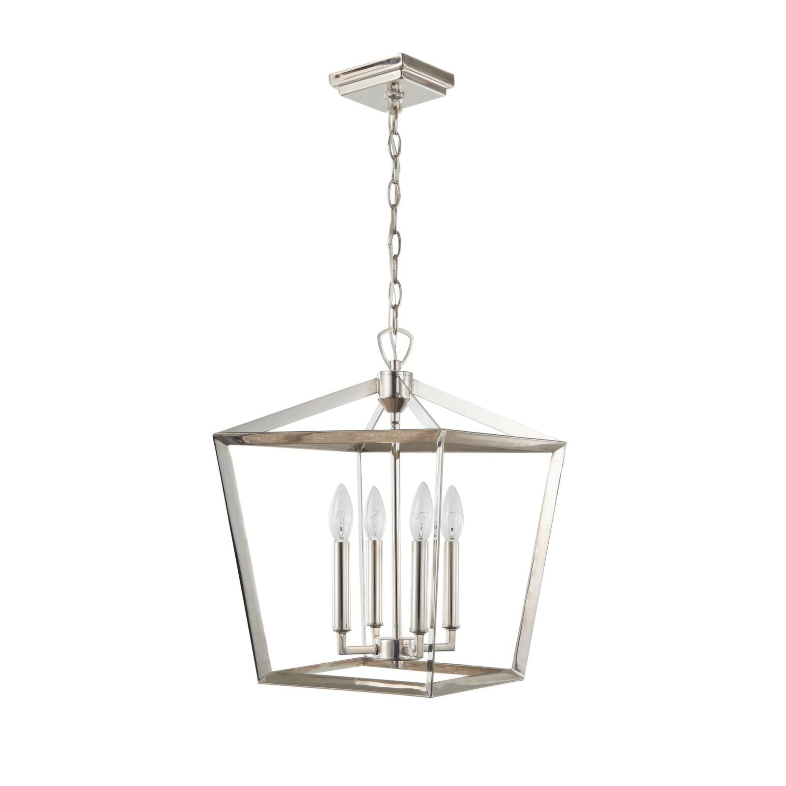 Varaluz York 1 Light Pendant, Polished Nickel