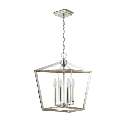 Varaluz York 1 Light Pendant, Polished Nickel