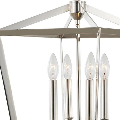 Varaluz York 1 Light Pendant, Polished Nickel