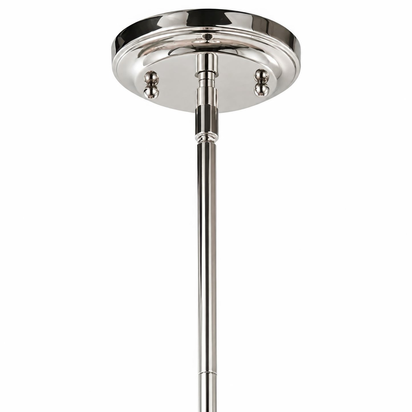 Varaluz Stirling 1 Light Pendant, Polished Nickel/Polished Nickel