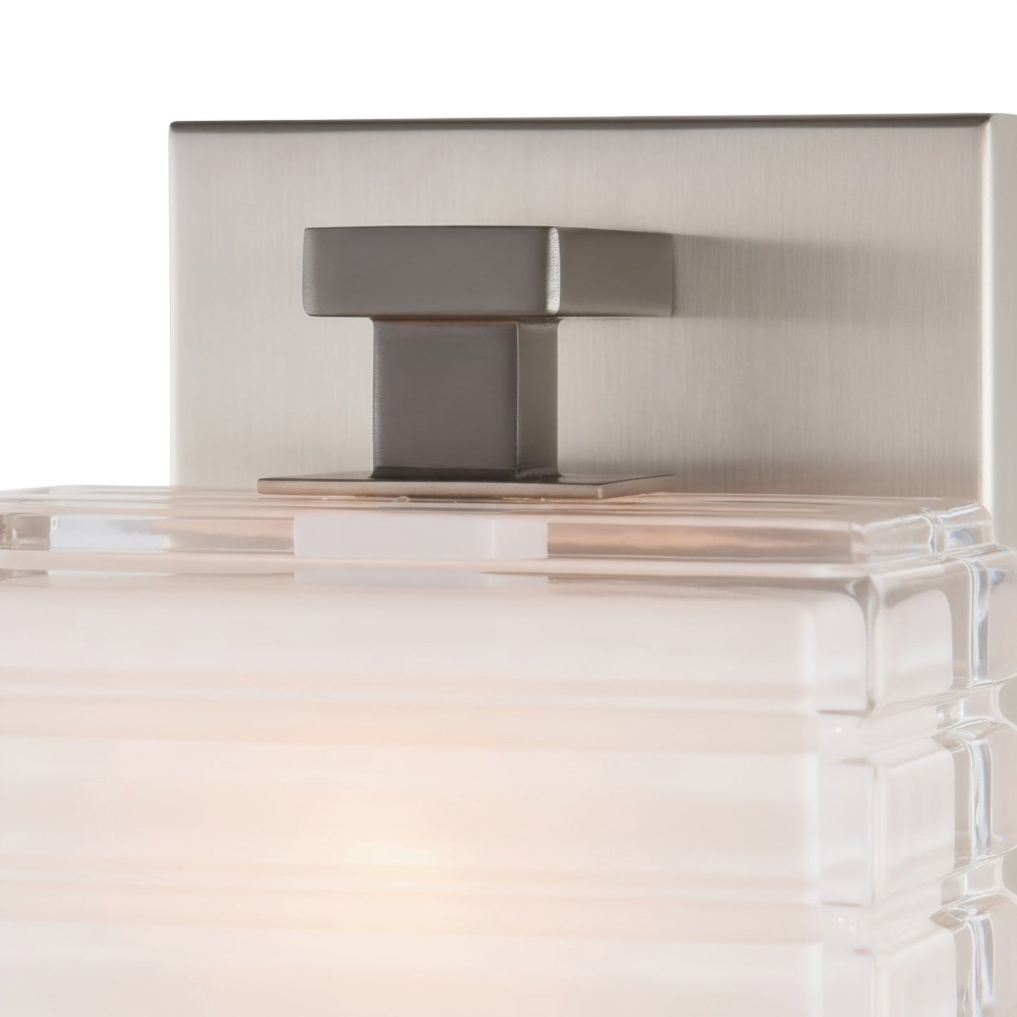 Varaluz Sardinia 1 Light Wall Sconce, Brushed Nickel/White