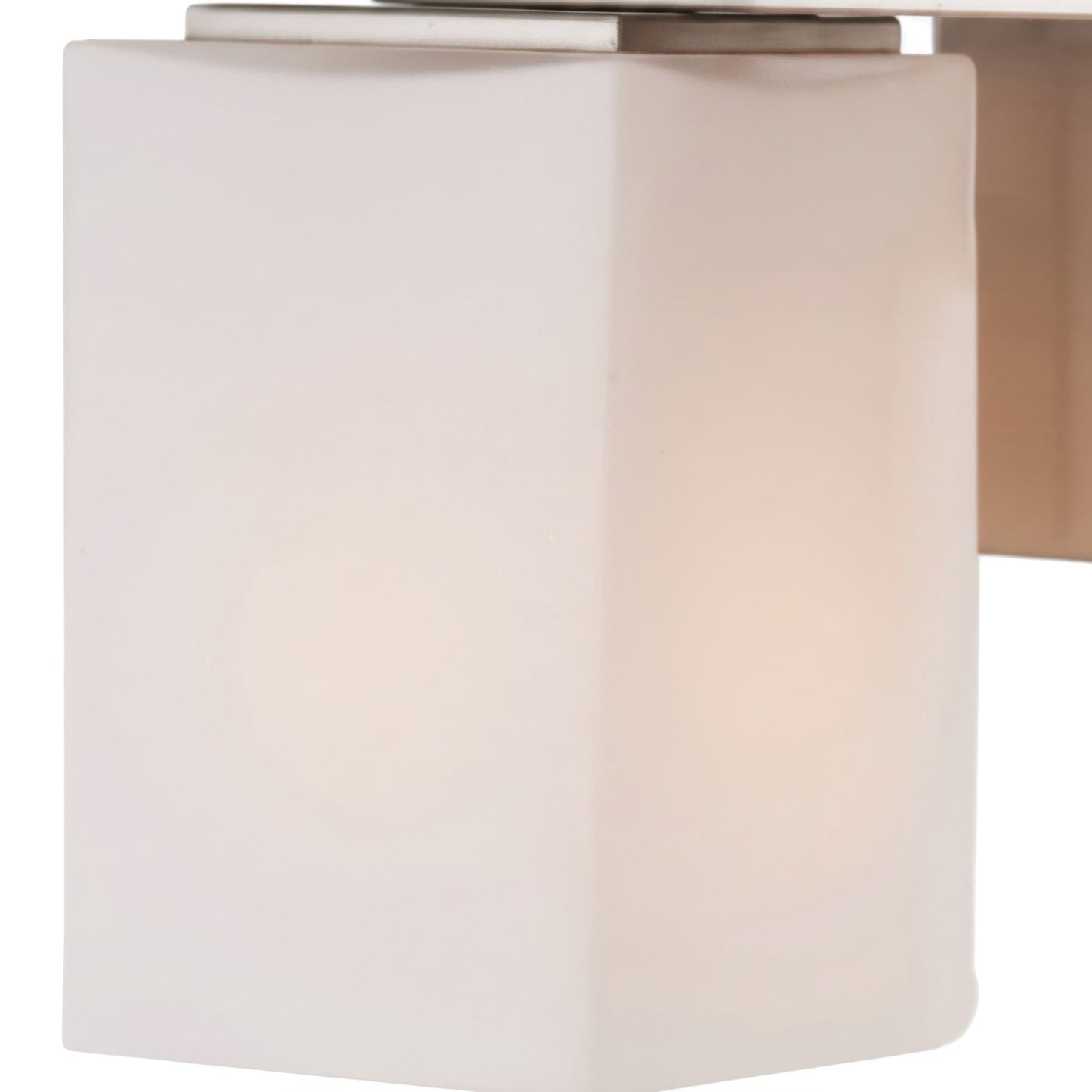 Varaluz Capri 2 Light Bath Vanity, Brushed Nickel/White
