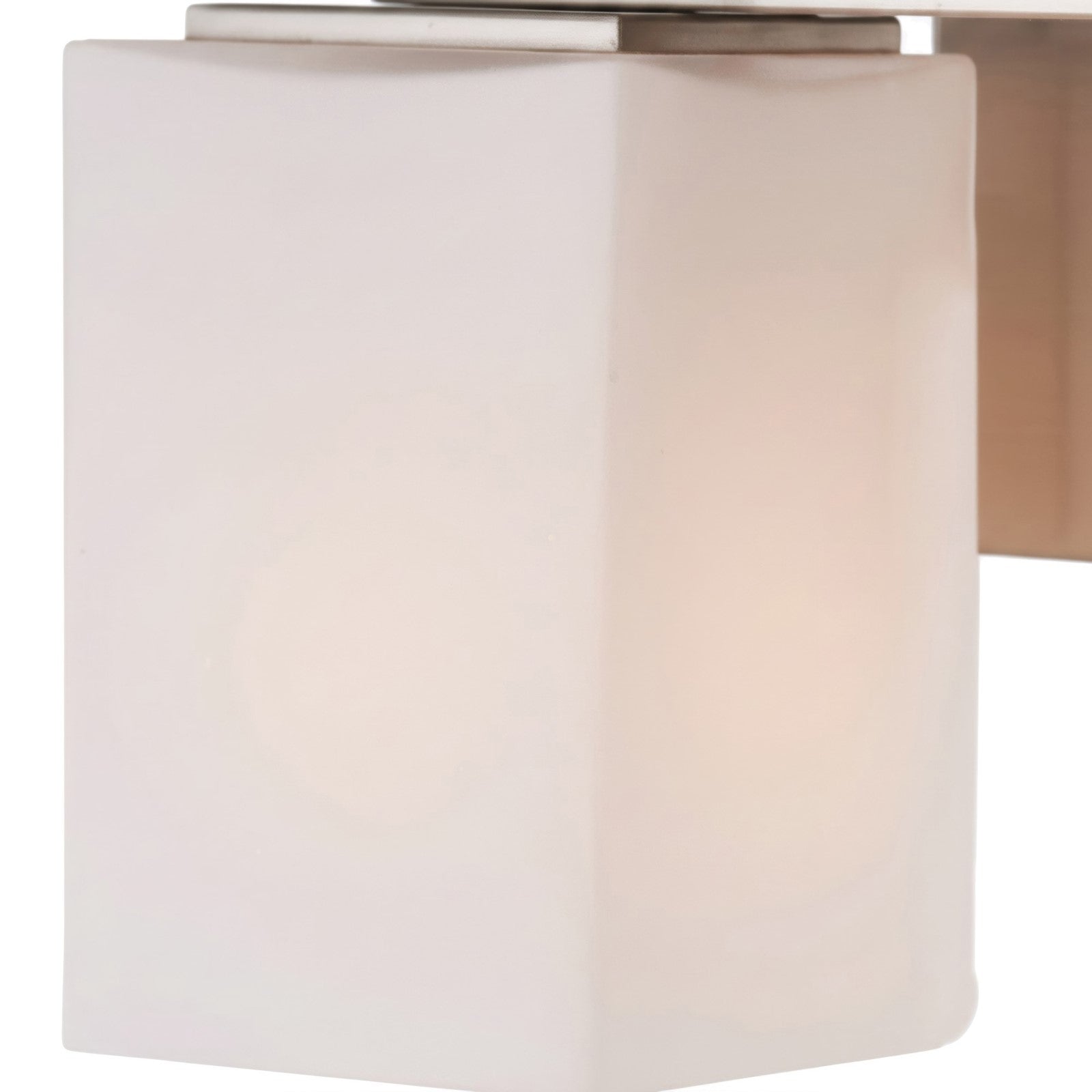 Varaluz Capri 2 Light Bath Vanity, Brushed Nickel/White