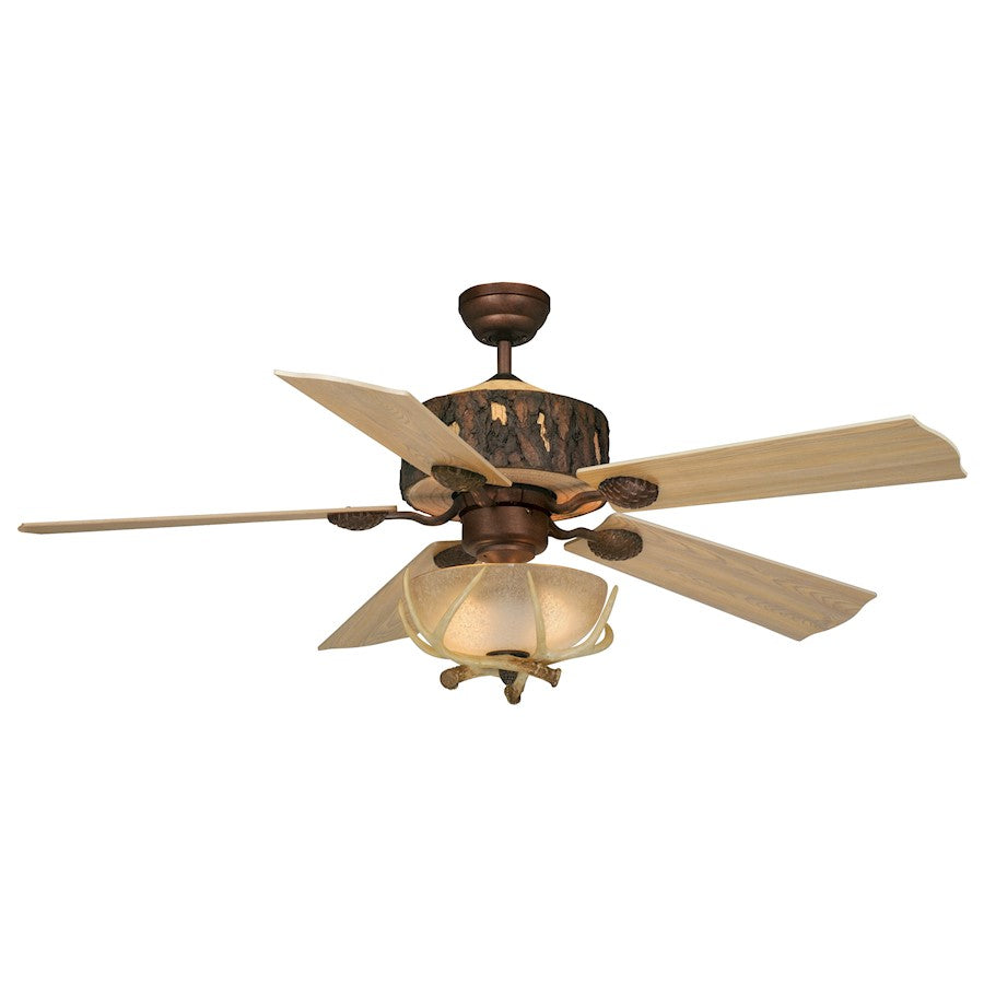 Vaxcel Log Cabin Ceiling Fan, Weathered Patina