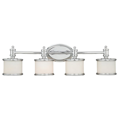 4 Light Bathroom Vanity Light, Chrome