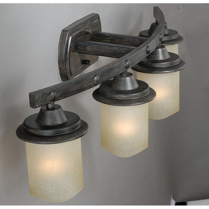 Bathroom Vanity Light, Black Walnut