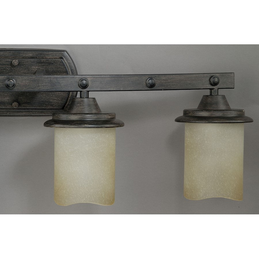 Bathroom Vanity Light, Black Walnut