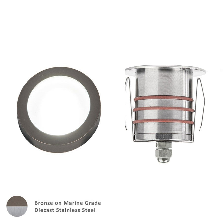 WAC Colorscaping 1Lt 2" Path Indicator Light, Steel Coated/Bronze - 2011-CSBS