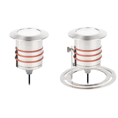 WAC Lighting 2" LED InGround Submersible Round Light, Stainless