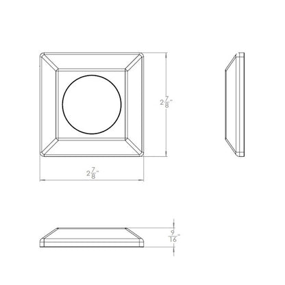 WAC Lighting Surface Mount 551 Path Indicator Light, 3000K, Steel