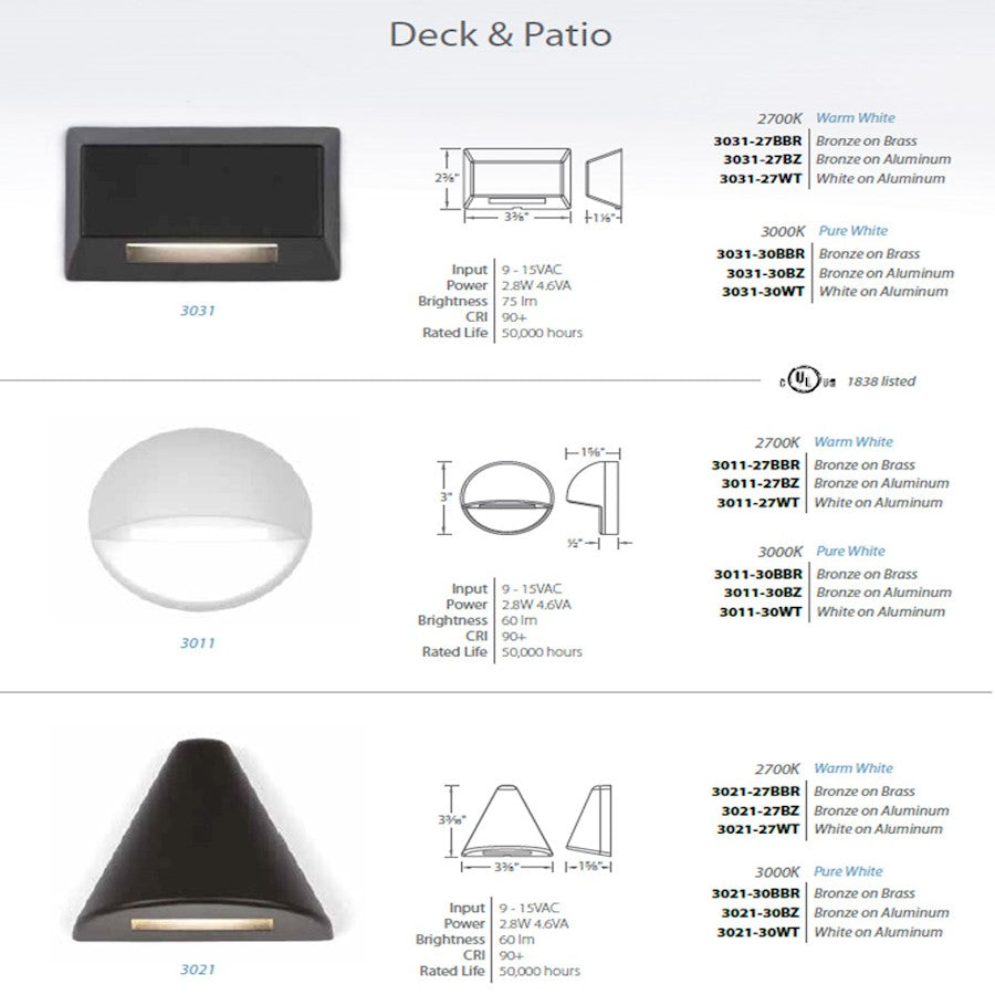 WAC Lighting LEDme 12V Round Deck & Patio Light