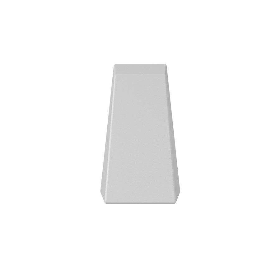 WAC Lighting 1 Light Deck/Patio Light, 2700K, White Aluminum/Frost