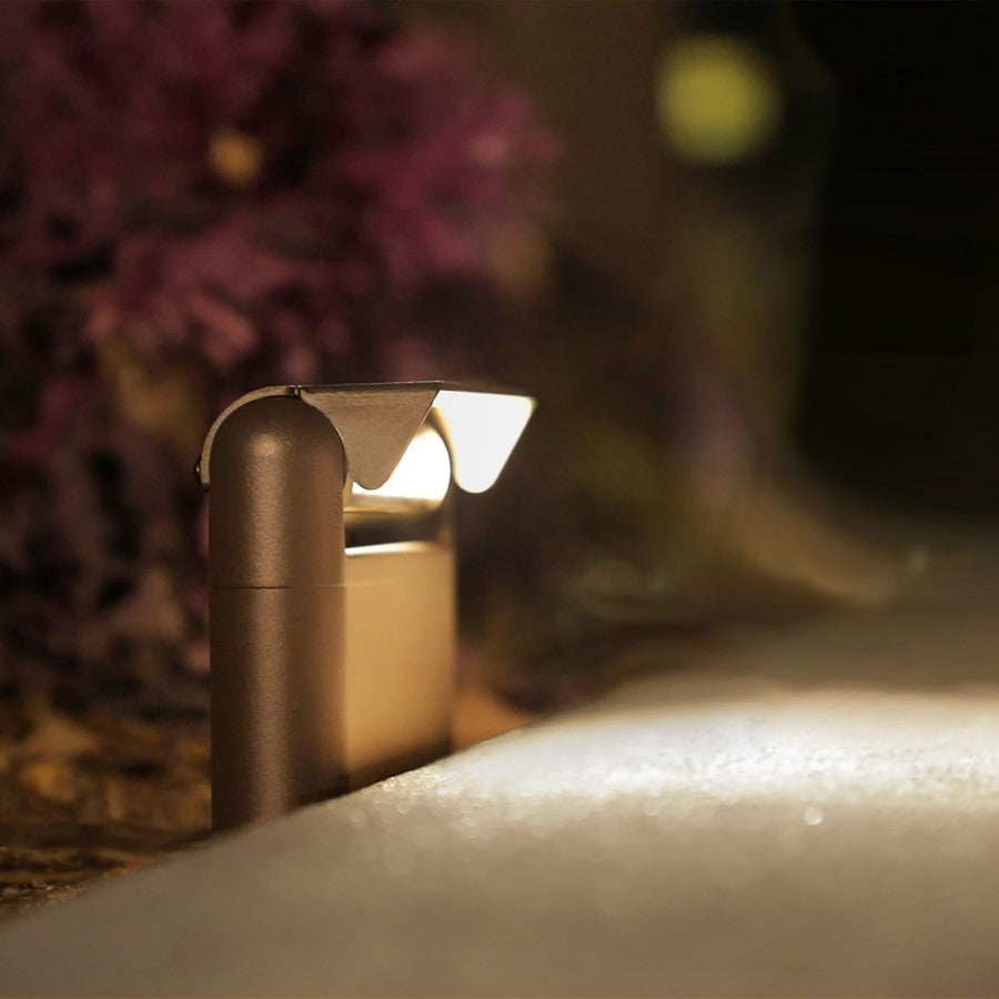 WAC Linear Path/Area Light, 2700K, Solid Brass Coated/Bronze/Frost
