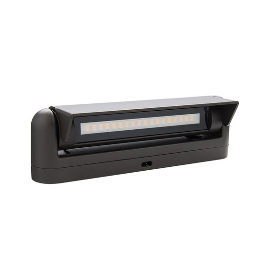 WAC Lighting Linear 1 Light Path/Area Light, Black/Frosted - 6401-CSBK