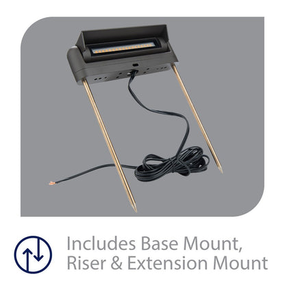 WAC Lighting Linear 1 Light Path/Area Light, Black/Frosted