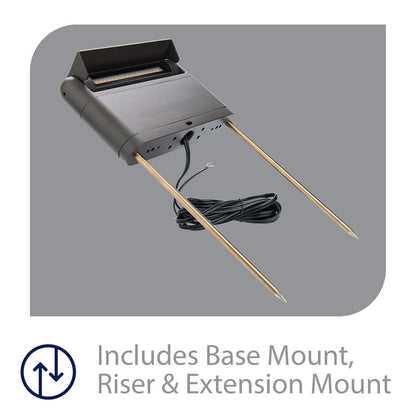 WAC Lighting Linear 1 Light Path/Area Light, Bronze/Frosted