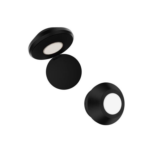 dweLED Flipside 1 Light Reading Light, Black/White - BL-13505-BK