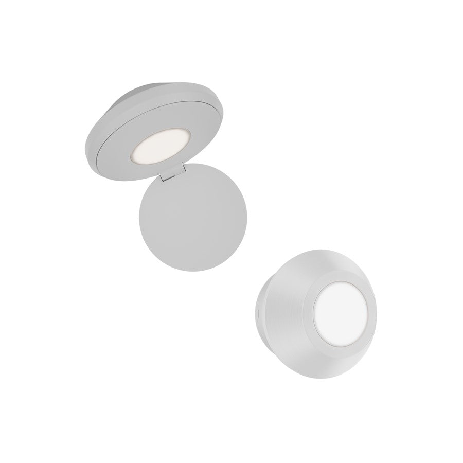 dweLED Flipside 1 Light Reading Light, White/White - BL-13505-WT