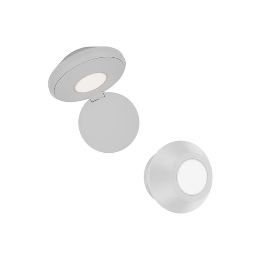 dweLED Flipside 1 Light Reading Light, White/White - BL-13505-WT