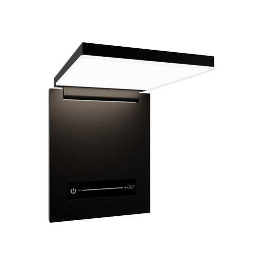 dweLED Flapp 1 Light Reading Light, Black/White - BL-75506-BK