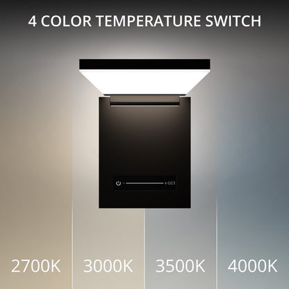 dweLED Flapp 1 Light Reading Light, Black/White