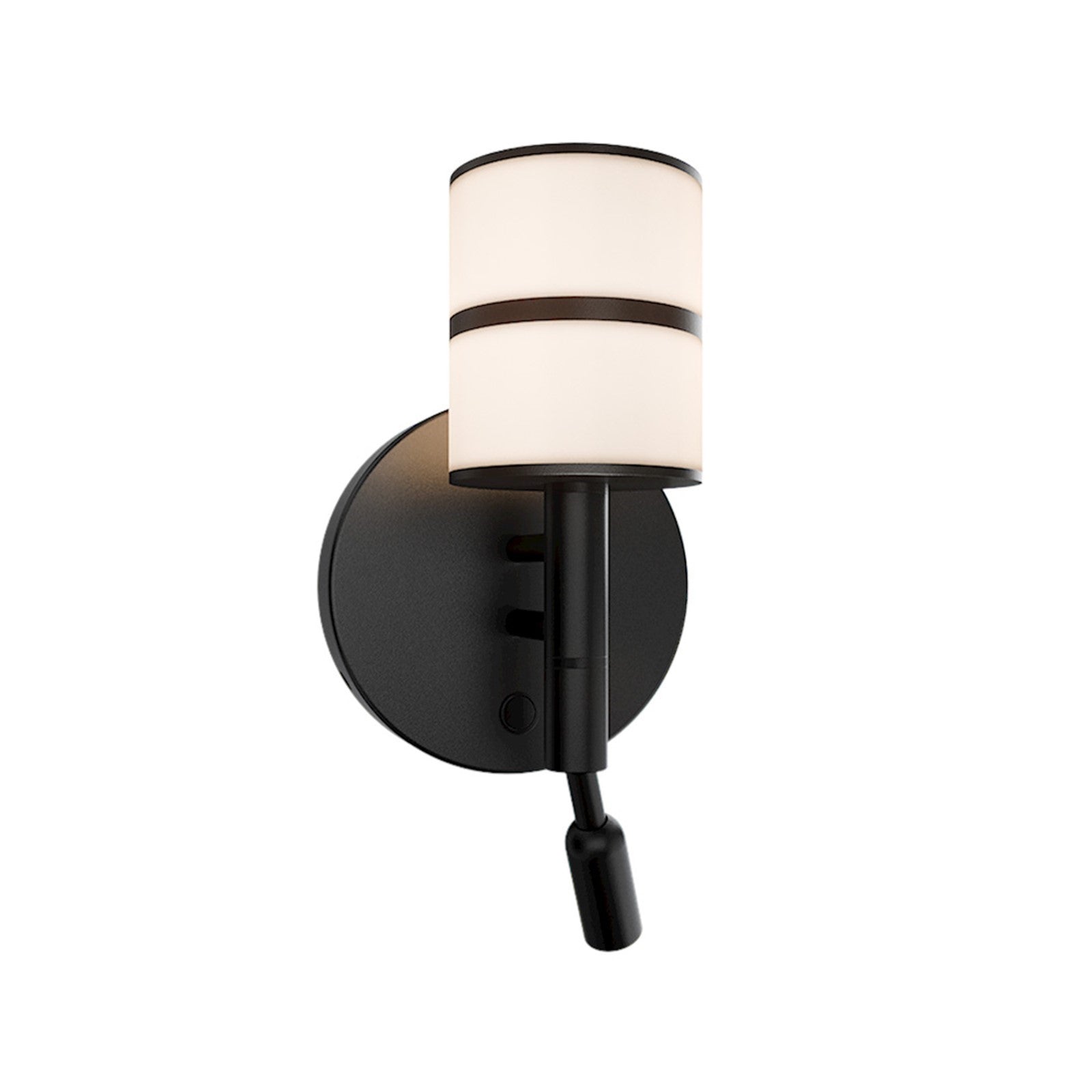 WAC dweLED Veer 1 Light Reading Light, Black/White Opaque