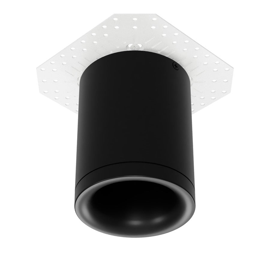 WAC Zoron 1Lt 3.5" RD RL Flush Mount/Flood Beam Arc Trim Black